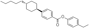 4-Ethylphenyl 4-(trans-4-pentylcyclohexyl)benzoate molecular structure (CAS 91223-44-8)