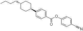 4-Cyanophenyl trans-4-(4-butylcyclohexyl)benzoate molecular structure (CAS 91225-21-7)