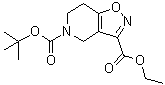 6,7-Dihydroisoxazolo[4,5-c]pyridine-3,5(4H)-dicarboxylic acid 5-(1,1-dimethylethyl) 3-ethyl ester molecular structure (CAS 912265-92-0)
