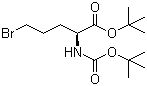 5-Bromo-N-[(tert-butoxy)carbonyl]-L-norvaline tert-butyl ester molecular structure (CAS 91229-86-6)