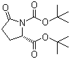 (S)-N-叔丁氧羰基-2-吡咯烷酮-5-甲酸叔丁酯分子结构 (CAS 91229-91-3)
