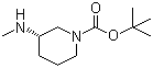 tert-Butyl (S)-3-(methylamino)piperidine-1-carboxylate molecular structure (CAS 912368-73-1)