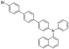 N-(4''-bromo-[1,1':4',1''-terphenyI]-4-yl)-N-phenylnaphthalen-1-amine molecular structure (CAS 912637-92-4)