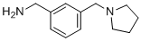 structure of CAS# 91271-78-2, 3-Pyrrolidin-1-ylmethyl-benzylamine