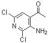 1-(3-Amino-2,6-dichloro-4-pyridinyl)ethanone molecular structure (CAS 912772-91-9)