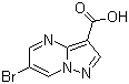 6-Bromopyrazolo[1,5-a]pyrimidine-3-carboxylic acid molecular structure (CAS 912773-22-9)
