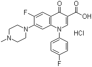 Difluoxacin hydrochloride molecular structure (CAS 91296-86-5)