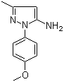 1-(4-Methoxyphenyl)-3-methyl-1H-pyrazol-5-ylamine molecular structure (CAS 91331-86-1)