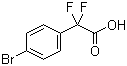 结构式 CAS# 913574-93-3, 2-(4-溴苯基)-2,2-二氟乙酸