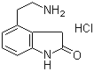 4-(2-Aminoethyl)-1,3-dihydro-2H-indol-2-one hydrochloride molecular structure (CAS 91374-26-4)