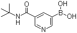 结构式 CAS# 913835-99-1, 5-(叔丁基氨基甲酰基)吡啶-3-硼酸