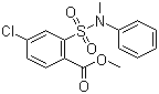 Methyl 4-chloro-2-(N-methyl-N-phenylsulphonamide)benzoate molecular structure (CAS 914221-64-0)