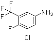 3-Chloro-4-fluoro-5-trifluoromethylaniline molecular structure (CAS 914225-61-9)