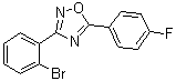 3-(2-溴苯基)-5-(4-氟苯基)-1,2,4-恶二唑分子结构 (CAS 914242-45-8)