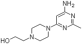 2-(4-(6-Amino-2-methylpyrimidin-4-yl)piperazin-1-yl)ethanol molecular structure (CAS 914347-48-1)