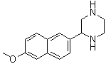 2-(6-Methoxy-2-naphthalenyl)piperazine molecular structure (CAS 914348-90-6)