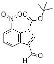 3-甲酰基-7-硝基-1H-吲哚-1-羧酸叔丁酯分子结构 (CAS 914348-97-3)