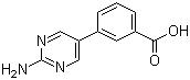 结构式 CAS# 914349-45-4, 3-(2-氨基嘧啶-5-基)苯甲酸