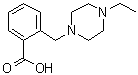 结构式 CAS# 914349-54-5, 2-[(4-乙基-1-哌嗪基)甲基]苯甲酸