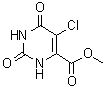 5-Chloro-1,2,3,6-tetrahydro-2,6-dioxo-4-pyrimidinecarboxylic acid methyl ester molecular structure (CAS 91447-90-4)