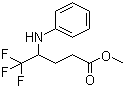 DL-Methyl 5,5,5-trifluoro-4-(phenylamino)pentanoate molecular structure (CAS 914613-28-8)