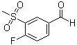 4-氟-3-(甲基磺酰基)苯甲醛分子结构 (CAS 914636-50-3)