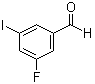 3-氟-5-碘苯甲醛分子结构 (CAS 914636-93-4)