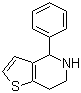 4-苯基-4,5,6,7-四氢噻吩并[3,2-c]吡啶分子结构 (CAS 91477-84-8)