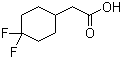 4,4-二氟-环己烷乙酸分子结构 (CAS 915030-40-9)