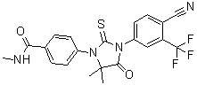 4-[3-(4-Cyano-3-trifluoromethylphenyl)-5,5-dimethyl-4-oxo-2-thioxoimidazolidin-1-yl]-N-methylbenzamide molecular structure (CAS 915087-16-0)