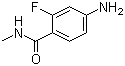 结构式 CAS# 915087-25-1, N-甲基-2-氟-4-氨基苯甲酰胺