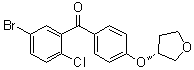 (5-溴-2-氯苯基)[4-[[(3R)-四氢-3-呋喃基]氧基]苯基]甲酮分子结构 (CAS 915095-83-9)