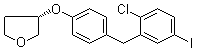 (3S)-3-[4-[(2-氯-5-碘苯基)甲基]苯氧基]四氢呋喃分子结构 (CAS 915095-94-2)