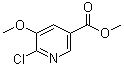 6-Chloro-5-methoxynicotinic acid methyl ester molecular structure (CAS 915107-31-2)
