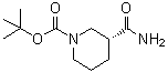 structure of CAS# 915226-43-6, (R)-3-Carbamoylpiperidine-1-carboxylic acid tert-butyl ester;(R)-1-(tert-Butoxycarbonyl)nipecotamide