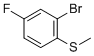 2-Bromo-4-fluorothioanisole molecular structure (CAS 91524-70-8)