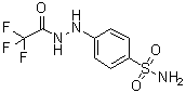 2,2,2-三氟乙酰[2-[4-(氨基磺酰基)苯基]]肼分子结构 (CAS 915280-81-8)
