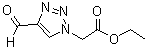 (4-Formyl-[1,2,3]triazol-1-yl)acetic acid ethyl ester molecular structure (CAS 915370-02-4)