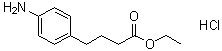 4-Aminobenzenebutanoic acid ethyl ester hydrochloride molecular structure (CAS 91563-88-1)