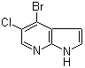 4-溴-5-氯-1H-吡咯并[2,3-b]吡啶分子结构 (CAS 916176-52-8)