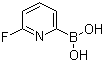 6-Fluoropyridine-2-boronic acid molecular structure (CAS 916176-61-9)