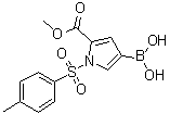 4-Borono-1-[(4-methylphenyl)sulfonyl]-1H-pyrrole-2-carboxylic acid 2-methyl ester molecular structure (CAS 916177-00-9)