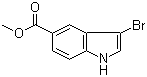 3-Bromoindole-5-carboxylic acid methyl ester molecular structure (CAS 916179-88-9)