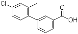 4'-Chloro-2'-methyl-[1,1'-biphenyl]-3-carboxylic acid molecular structure (CAS 916220-05-8)