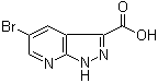 5-Bromo-1H-pyrazolo[3,4-b]pyridine-3-carboxylic acid molecular structure (CAS 916325-85-4)