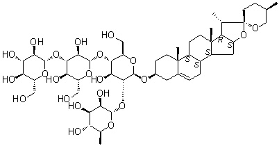 盾叶新苷分子结构 (CAS 91653-50-8)