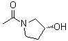 结构式 CAS# 916733-17-0, (R)-1-乙酰基-3-吡咯烷醇