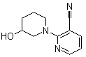 2-(3-Hydroxy-1-piperidinyl)-3-pyridinecarbonitrile molecular structure (CAS 916791-18-9)