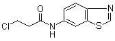 N-6-Benzothiazolyl-3-chloropropanamide molecular structure (CAS 916791-24-7)