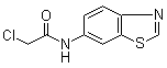 N-6-Benzothiazolyl-2-chloroacetamide molecular structure (CAS 916791-26-9)